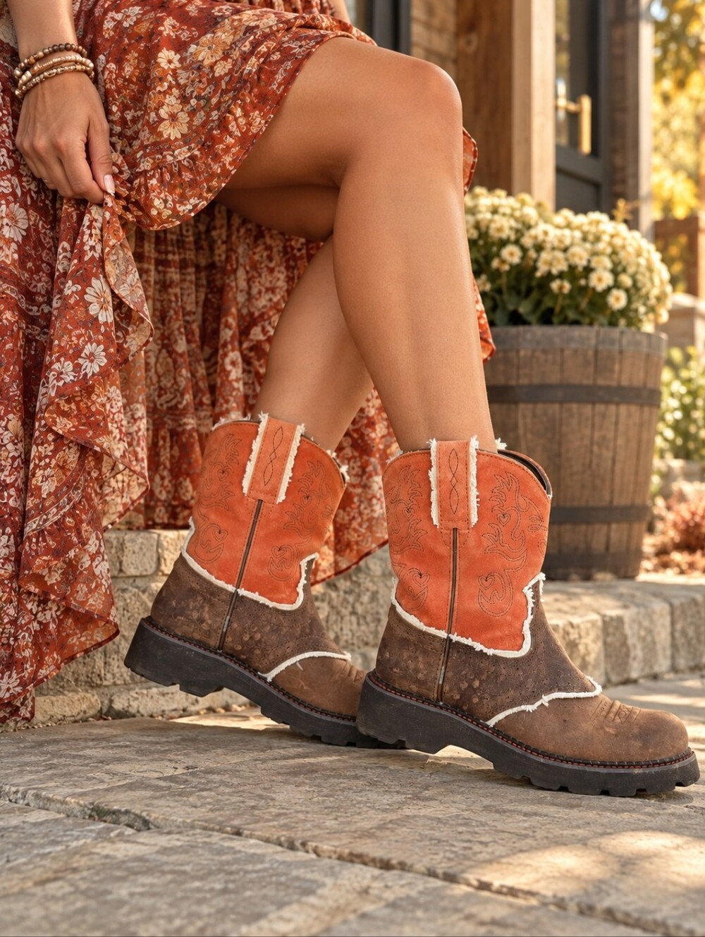 Ariat Original Fatbaby Cowgirl Boots Size 6